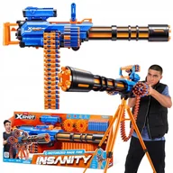 Zabawki militarne - ZURU X-SHOT INSANITY WYRZUTNIA MOTORIZED RAGE FIRE PISTOLET + 72 NABOJE 8+ - miniaturka - grafika 1
