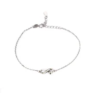 Bransoletki - Srebrna bransoletka 925 nieskończoność serce - miniaturka - grafika 1