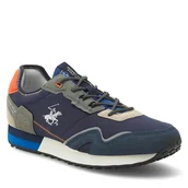 Sneakersy męskie - Sneakersy Beverly Hills Polo Club SPORTMAX-01 Granatowy - miniaturka - grafika 1