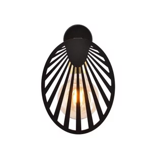 Emibig Lighting czarny kinkiet do sypialni PLAYA BLACK 1146/K1 lampa ścienna z ciekawym efektem świetlnym 1146/K1 - Lampy ścienne - miniaturka - grafika 1