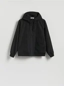 Kurtki męskie - Reserved - Kurtka wiatrówka z podszewką - czarny - miniaturka - grafika 1