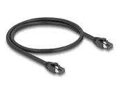 Kable miedziane - DeLOCK Kabel sieciowy RJ45 Cat.8.1 S/FTP 50 cm do 40 Gbps czarny 80232 - miniaturka - grafika 1