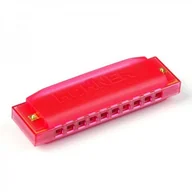 Instrumenty dęte - Hohner Happy Color Harp do diatoniczna harmonijka ustna, 10 otworów, czerwona - miniaturka - grafika 1