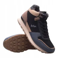 Buty sportowe męskie - Buty męskie Lee Cooper wysokie brązowy 45 - miniaturka - grafika 1