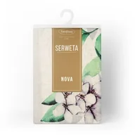 Obrusy i serwetki - Bieżnik dekoracyjny Natu 85 x 85 cm biało-różowy - miniaturka - grafika 1