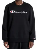 Bluzy męskie - BLUZA męska CHAMPION 220254-KK001 bez kaptura czarna bawełniana 2XL - miniaturka - grafika 1