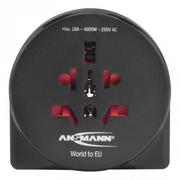 Akcesoria fotograficzne - Ansmann Adapter do ładowarki  Ansmann Travel Plug World to EU 1250-0011 - miniaturka - grafika 1