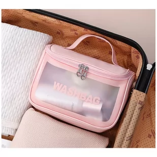 Kosmetyczka rozkładana WASHBAG kuferek biały KS46B - Kosmetyczki, organizery i kuferki - miniaturka - grafika 3
