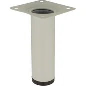 Zawiasy, okucia i inne akcesoria - Noga meblowa okrągła 10 cm biała - miniaturka - grafika 1