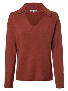 Marie Lund - Damski sweter z wełny merino, brązowy - Swetry damskie - miniaturka - grafika 1
