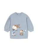 Sukienki i spódniczki dla dziewczynek - Mayoral Sukienka dzianinowa 2921 Niebieski Regular Fit - miniaturka - grafika 1