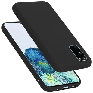 Pokrowiec Do Samsung Galaxy S20 FE Etui w LIQUID CZARNY TPU Silikon Case Cover Obudowa Ochronny Cadorabo - Etui i futerały do telefonów - miniaturka - grafika 1