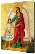 Dewocjonalia - Art christiana Ikona Anioł Stróż z chłopcem ACHI136 - miniaturka - grafika 1