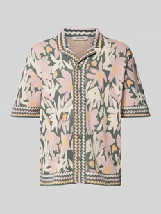 Koszula casualowa o kroju relaxed fit z kołnierzykiem typu resort model ‘DUKE’ - Koszule męskie - miniaturka - grafika 1