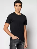 Koszulki męskie - Jones Jack T-Shirt Orrganic Basic 12156101 Czarny Slim Fit - miniaturka - grafika 1