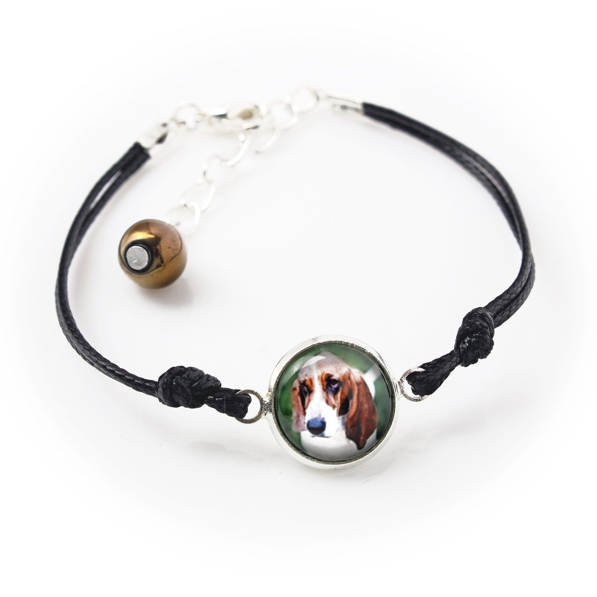 Basset Hound - bransoletka z twoim zdjęciem handmade, wyjątkowa biżuteria marki Art-Dog