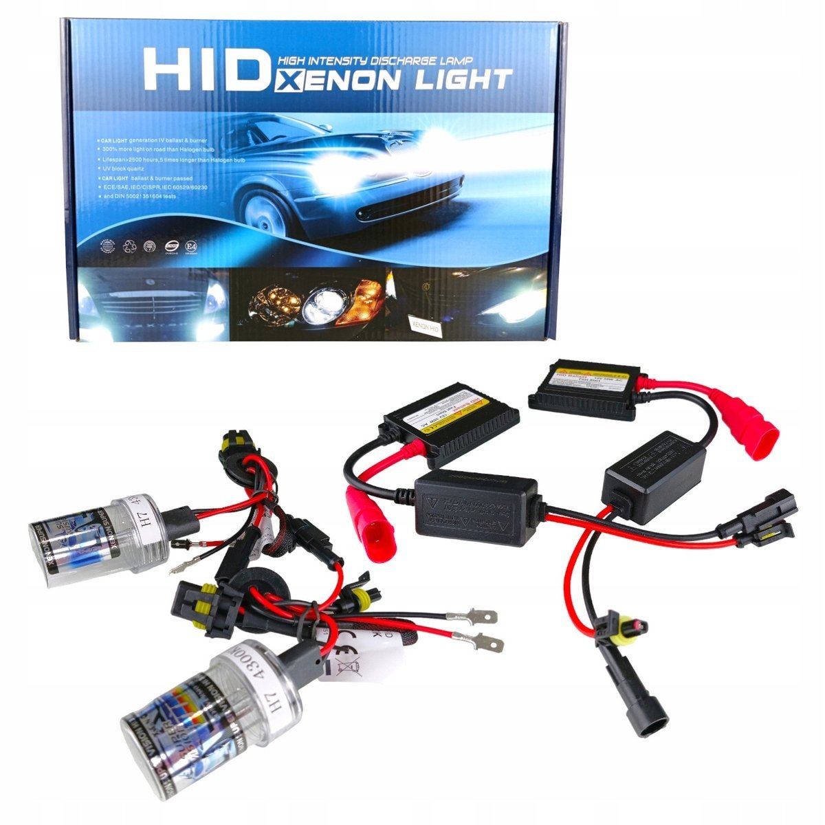 ZESTAW XENON HID H7 CYFROWE MAŁE PRZETWORNICA SLIM 4300K 35W