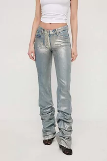 Spodnie damskie - Patrizia Pepe jeansy damskie medium waist - grafika 1