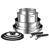 Zestawy garnków i patelni - Tefal Zestaw patelni Emotion L897AS74 10 elementów - miniaturka - grafika 1