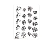 Ozdoby do paznokci - Naklejki - Nk031 Nuty 3 - miniaturka - grafika 1