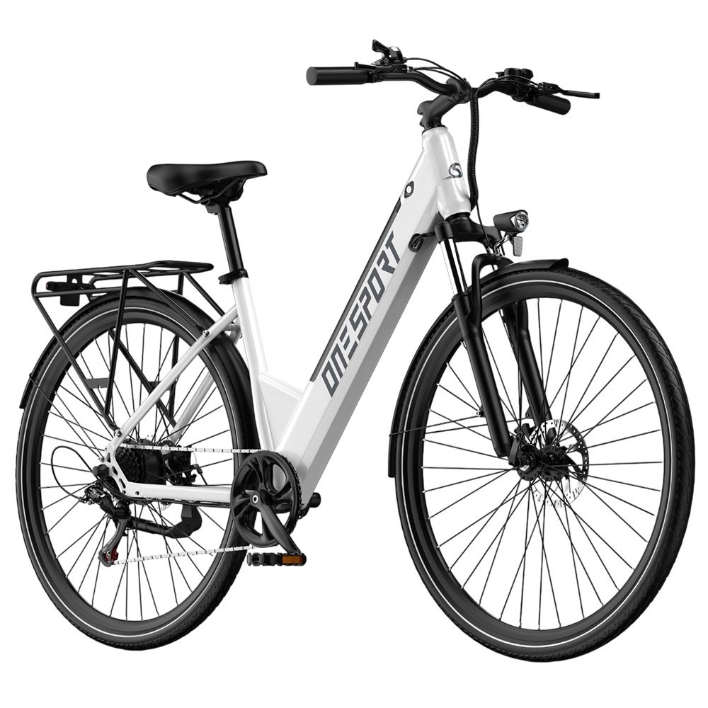 Rower elektryczny DUOTTS OT12, silnik 250W,bateria 36V 13Ah, opony 27,5×2,25 cali, maks. prędkość 25km/h, zasięg 65km - biały