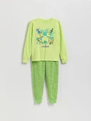 Piżamy chłopięce - Reserved - Bawełniana piżama Minecraft - zielony - miniaturka - grafika 1