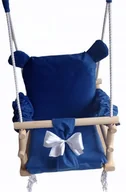 Huśtawki - HUŚTAWKA 3w1 DLA DZIECI miś kolor NIEBIESKI - miniaturka - grafika 1