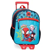 Plecaki - Marvel Spidey Team Up plecak szkolny z wózkiem, niebieski 27 x 33 x 11 cm poliester 9,8 l, niebieski, plecak szkolny z wózkiem, Niebieski, Plecak szkolny z wózkiem - miniaturka - grafika 1