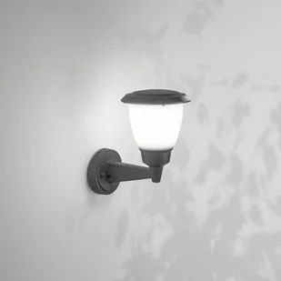 Fabas Luce Kinkiet zewnętrzny Thiago, możliwość ściemniania, czarny - Lampy ogrodowe - miniaturka - grafika 1