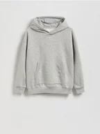 Bluzy dla chłopców - Reserved - Bluza oversize z kapturem - jasnoszary - miniaturka - grafika 1