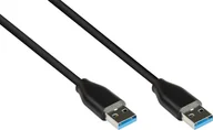 Kable USB - Kabel USB Alcasa USB-A - USB-A 0.5 m Czarny (2831-AA005S) - miniaturka - grafika 1