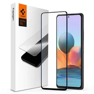Szkła hartowane na telefon - Spigen Szkło Hartowane Glass Fc do Xiaomi Redmi Note 10 / 10s Black - miniaturka - grafika 1