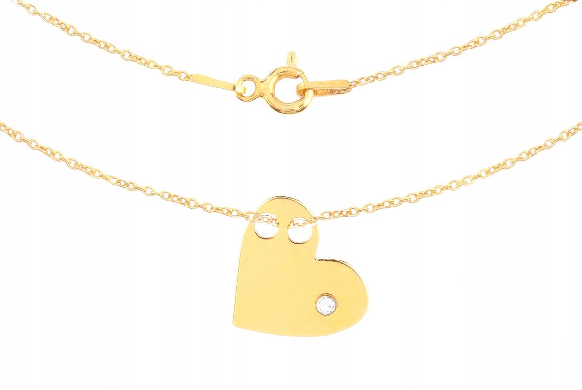 Serce CELEBRYTKA Swarovski naszyjnik 45 cm