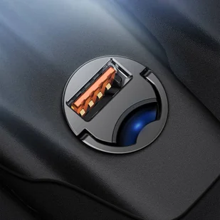 Baseus Tiny Star mini inteligentna ładowarka samochodowa USB 30W Quick Charge 3.0 niebieski (VCHX-A03) hurtel-53290-0 - Ładowarki samochodowe - miniaturka - grafika 36
