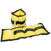 Pozostały sprzęt siłowy - ONE FITNESS OBCIĄŻNIKI CIĘŻARKI NA NADGARSTKI I KOSTKI WW01 2X0.7KG ŻÓŁT ONE FITNESS - miniaturka - grafika 1