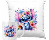 Gadżety dla niej i dla niego - ZESTAW PODUSZKA + KUBEK Stich Sticz Dziecięca + IMIĘ #2 - miniaturka - grafika 1