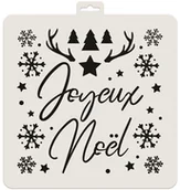 Scrapbooking - Szablon plastikowy, Joyeux Noel - miniaturka - grafika 1