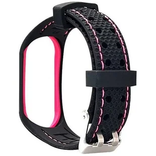 Pasek Beline Sport do Xiaomi Mi Band 7 Czarno-różowy (5905359814528) - Akcesoria do smartwatchy - miniaturka - grafika 2