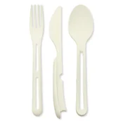 Zestawy sztućców - Koziol Zestaw sztućców Klikk 3 el. biały 4003525 - miniaturka - grafika 1