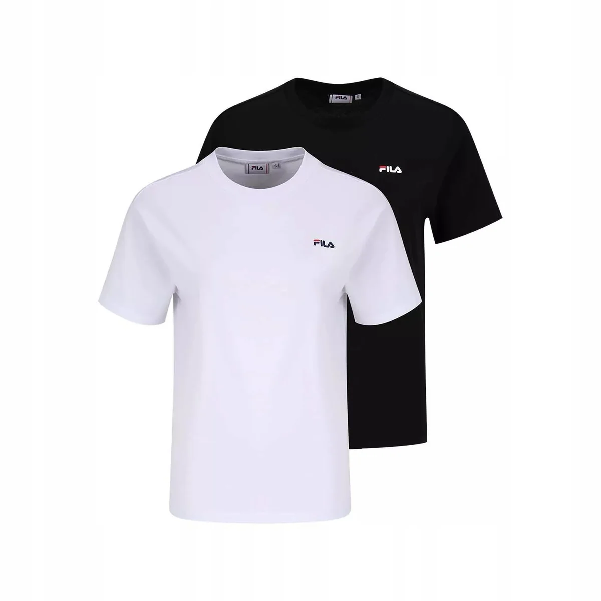 FILA KOSZULKA W BARI TEE DOUBLE PACK WHITE/BLACK