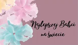 Najlepszej Babci - bilecik na Dzień Babci i Dziadka - Olej spożywczy - miniaturka - grafika 1