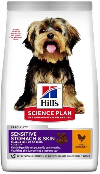 Hills Science Plan Adult 1+ Sensitive Stomach&Skin Small&Mini Chicken 6 kg