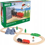 Klocki - Ravensburger BRIO 36017 Zestaw z kolejką na parę na baterie - miniaturka - grafika 1