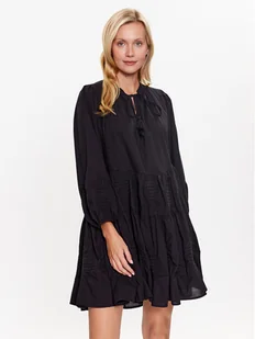 Seafolly Sukienka codzienna Corsica 54897-DR Czarny Regular Fit - Sukienki - miniaturka - grafika 1