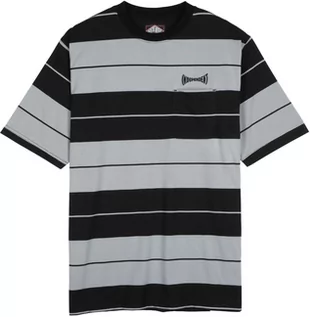 Koszulki męskie - t-shirt męski INDEPENDENT OSAGE STRIPED TEE Grey/Black - grafika 1