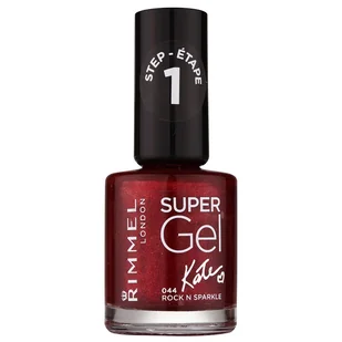 Rimmel London Super Gel By Kate 12ml W Lakier do paznokci 044 Rock N Sparkle 645 - Lakiery do paznokci - miniaturka - grafika 1