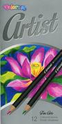 Przybory szkolne - Colorino Kredki ołówkowe okrągłe COLORINO ARTIST 12 kolorów PATIO - miniaturka - grafika 1