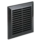 Kratki wentylacyjne - Osłona wentylacyjna 11 x 14 czarna - miniaturka - grafika 1