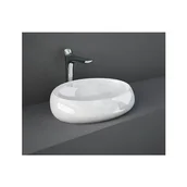 Umywalki - RAK Ceramics Ceramics Cloud Umywalka nablatowa 58x40 cm biały połysk CLOCT6000AWHA - miniaturka - grafika 1