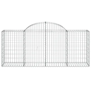 vidaXL Kosze gabionowe, 18 szt, 200x50x80/100 cm, galwanizowane żelazo - Ogrodzenia - miniaturka - grafika 5